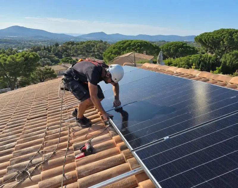 Installateur panneaux solaires Pouzolles — pose photovoltaïque sur toiture