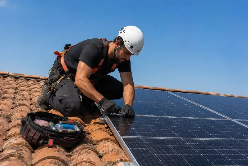 Maintenance et monitoring de panneaux solaires à Pouzolles